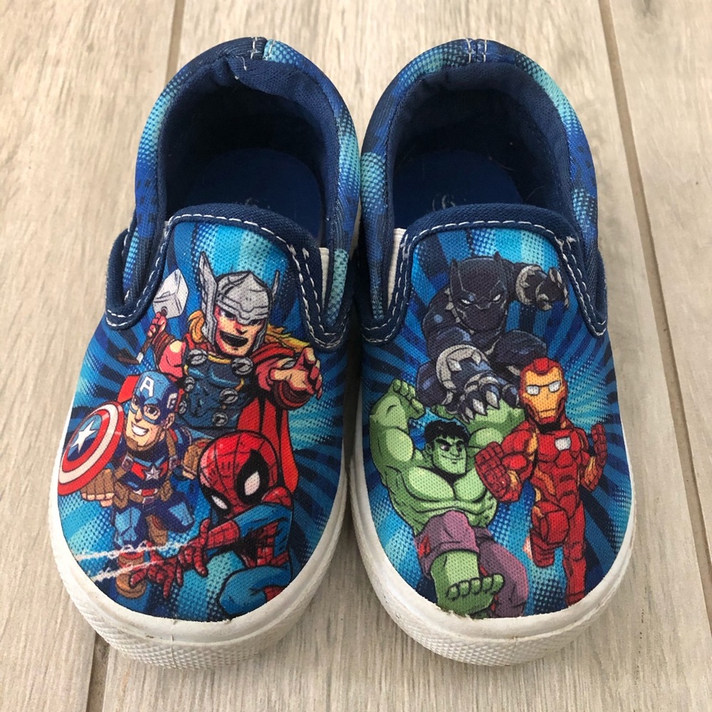 Marvel Slip On Shoes Toddler Size 6